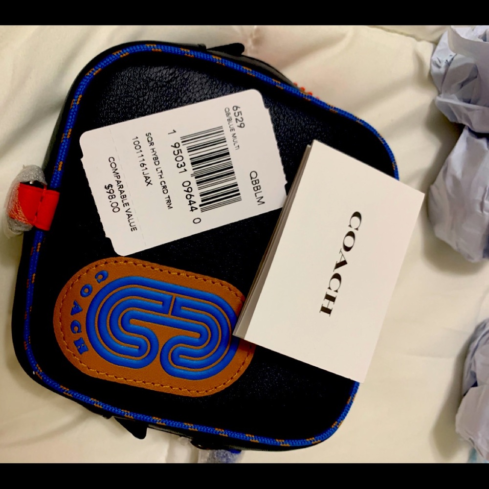 Square Hybrid Pouch With Coach Patch